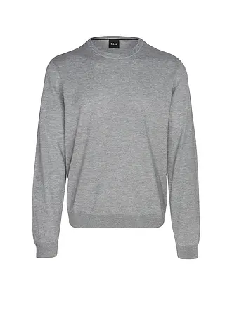 BOSS | Nombre del producto: Pullover Slim Fit LENO-P | hellgrau